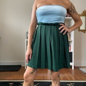 & Other Stories Paper Bag Top Pleated Skirt